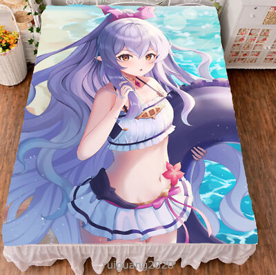 #ad Bedclothes Granblue Fantasy Bed Sheet Cover Blanket Bedding 150X200cm R7