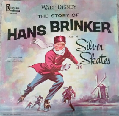 #ad Walt Disney Hans Brinker and the Silver Skates 1963 Vintage Vinyl DQ 1282