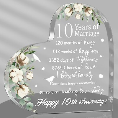 #ad Wedding Gift for Her Years of Marriage Gift Happy Anniversary Present for Wom...