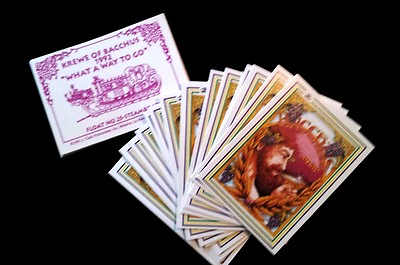 #ad Collectible Vtg 1992 New Orleans 3.5quot; Mardi Gras 26 Float Cards Krewe Of Bacchus