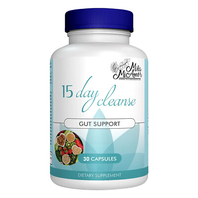 #ad 15 Day Cleanse Gut and Colon Support Caffeine Free Advanced Formula Non GMO