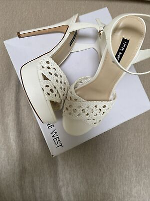 #ad Nine West Women’s High Heel Platform Shoes New White Size 8.5