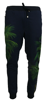 #ad Dolce amp; Gabbana Elegant Cotton Jogging Pants with Print Design