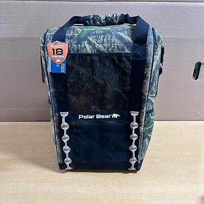 #ad Polar Bear Backpack Cooler Mossy Oak Tracker Waterproof Extreme Chill Series New