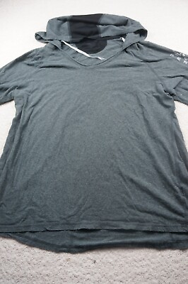 #ad Calvin Klein Active Women Plus 2X Gray Long Sleeve Hooded Shirt Top S122