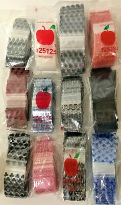 #ad Apple Baggies #125125 1200 ASSORTED DESIGNS 12 Packs With 100 In Each Pack