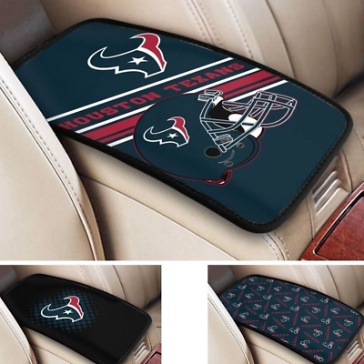 #ad Car Armrest Cushion Auto Car Box Cover Center Pad best Fans Gift Houston Texans
