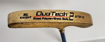 #ad Vtg Knight Duo Tech 2 Putter Golf Club DT2 C milled polymer brass star grip