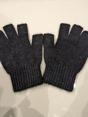 #ad Possum Merino Wool Open Finger Gloves Men#x27;S