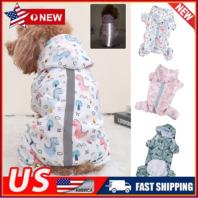 #ad Dog Raincoat Pet Clothes Waterproof Clothes Puppy Coat Anti fluorescence Summer