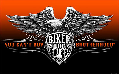 #ad BIKER FOR LIFE MOTORCYCLE FLAG 3#x27; X 5#x27; BIKER FLAG