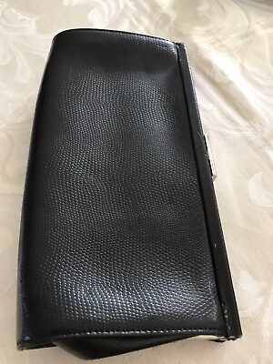#ad Women’s Black Pebbled Unbranded Hand Clutch Purse 9X5.