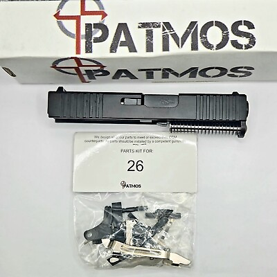 PATMOS Arms Judah Slide fits Glock 26 Subcompact Black Barrel Parts Kit $259.99