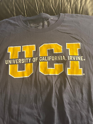 #ad UC Irvine Anteaters T shirt New no tag gold on blue XL Orange co