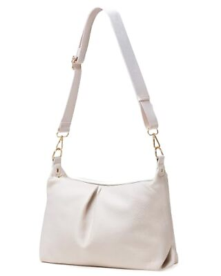 #ad Crossbody Bags for Women Large Cross Body Bag PU Leather Shoulder Bag White