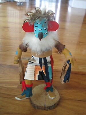 #ad Native American Kachina Doll ROAD RUNNER By DB 10quot;