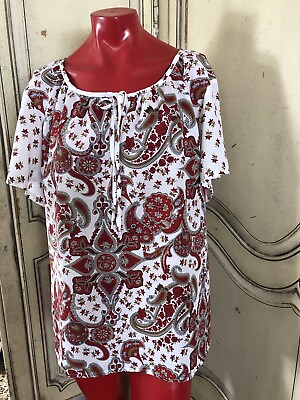 #ad Woman’s Blouse Design By Faded Glory Size 18 20