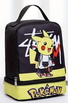 #ad Pokemon Pikachu Backpack BLACK BRAND NEW SAME DAY SHIPPING