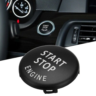 #ad 1x Stop Engine Button Switch Cover For BMW E70 X6 E71 X1 E84 X3 E83 Black