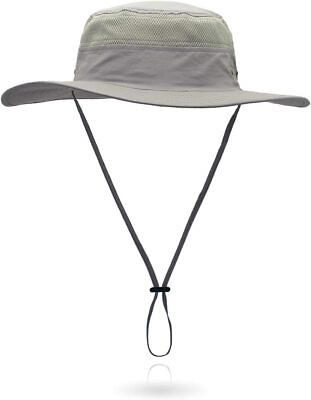 #ad Outdoor Sun Hat Bucket Hats for Women Protection Mesh Cap Light Gray