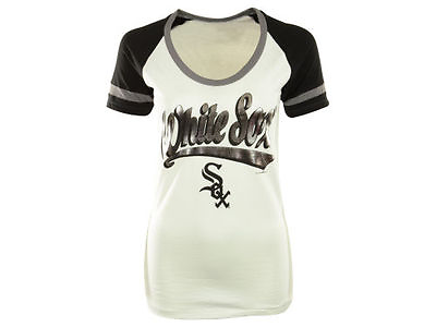 #ad New MLB 5th amp; Ocean Women#x27;s Athletic Foil T Shirt