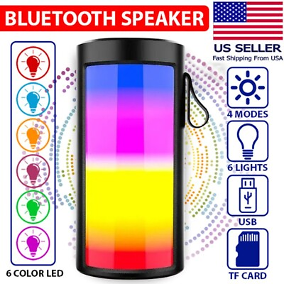 #ad Bluetooth Speaker Wireless Portable Waterproof Outdoor Loud Stereo Bass USB RGB