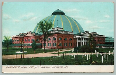 #ad Springfield Illinois State Fair Grounds Horticultural Building Striped Dome 1905