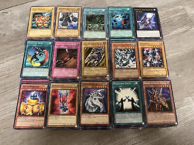 #ad 1000 YUGIOH CARDS Collection Lot New Condition Authentic