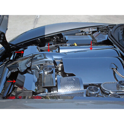 #ad ACC Plenum Throttle Body Radiator Cover fits 05 2007 Corvette Designer Polished