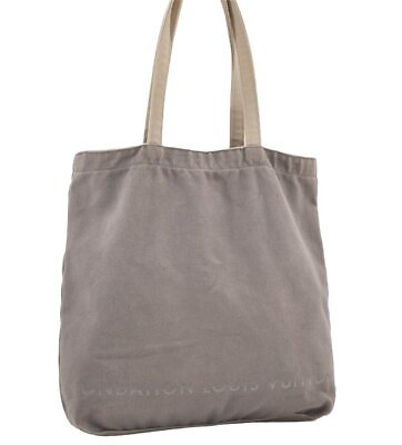#ad Authentic Louis Vuitton Fondation Exclusive Shoulder Tote Bag Canvas Gray 2059J