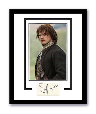 #ad Sam Heughan Signed Cut 11x14 Outlander Autographed Authentic ACOA 3