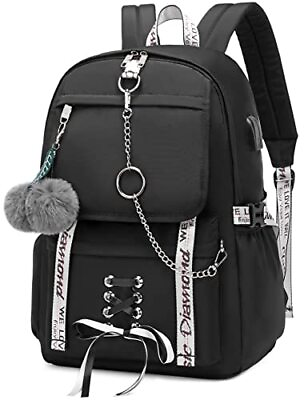 #ad Girls Backpack School Bag Cute Bookbag Gothic Backpack for Teen Girls Women B...