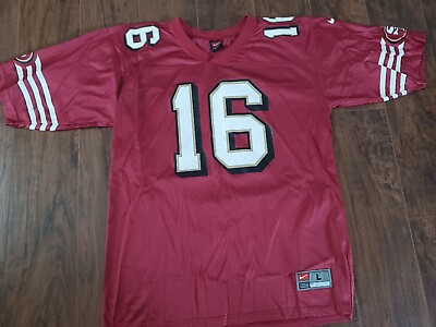 #ad Nike Team San Francisco 49ers Joe Montana #16 Jersey Mens Large P Simpson