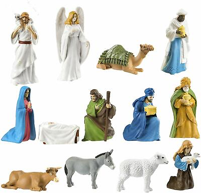 #ad Safari Ltd. Nativity Scene 13 Pieces TOOBs Collection Miniature Toy Figu