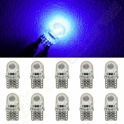 #ad 10X Blue Error Free COB LED T10 194 168 Cluster Gauge Dash Light Bulb For Chevy