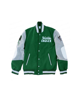 #ad Princess Diana Philadelphia Eagle Green Bomber Jacket Varsity Style