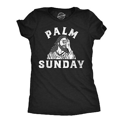 #ad Womens Palm Sunday Funny T Shirt Sarcastic Jesus Graphic Tee For Ladies