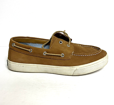 #ad Sperry Mens Bahama Plushwave Boat Shoe Tan Size 10.5 M