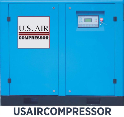 #ad NEW US AIR 15 HP SCREW COMPRESSOR WITH GARDNER DENVER FILTER SINGLE 1 PHASE