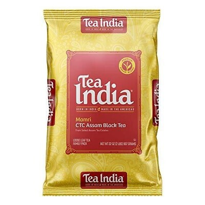 #ad Tea India CTC Assam Loose Leaf Premium Black Tea Family Pack 32oz 2lb