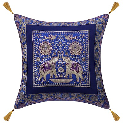 #ad Cushion Cover Pillow Case Brocade Jacquard Traditional Throw Decor Art Yoga