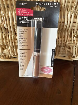 #ad Maybelline Lip Studio Metallic Foil Liquid Lipstick 90 Trident BRAND NEW