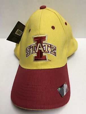 #ad IOWA STATE CYCLONES BASEBALL CAP BY DONEGAL BAY UNIVERSAL FIT 100% COTTON NWT