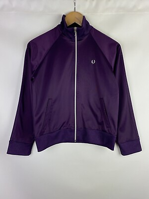 #ad Fred Perry ladies full zip track top jacket size US 6 EU 38