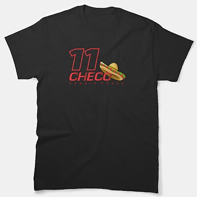 #ad Perez Checo Mexican Driver Classic T Shirt Vintage Unisex Tee S 5XL