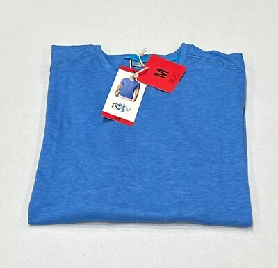 #ad REV 3 Men’s workout Casual Comfy T Shirt Blue Size M
