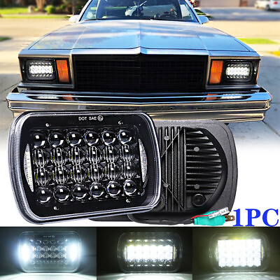 #ad 5x7quot; 7x6 LED Headlight Hi Lo DRL For Chevy El Camino 1978 1981 Classic LUV Truck