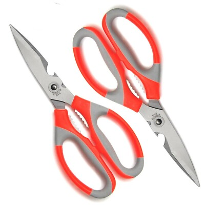 #ad Kitchen Scissors 3 Count Stainless Steel Shears Multi Purpose Kitchen Shears