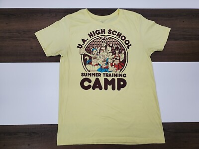 #ad My Hero Academia Medium Size Yellow Anime Shirt Summer Training Camps