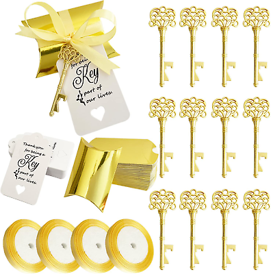 #ad 100 PCS Skeleton Key Bottle OpenerWedding Favors Souvenir Gift for Guests with